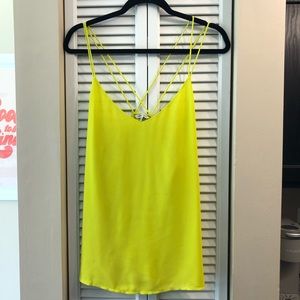 Naked Zebra Neon Green Tank